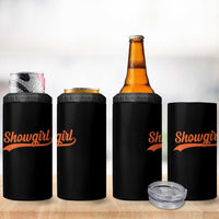 Showgirl 4 in 1 Can Cooler Tumbler Varsity Script Vintage Sports Jersey Style - Wonder Print Shop