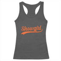 Showgirl Racerback Tank Top Varsity Script Vintage Sports Jersey Style - Wonder Print Shop