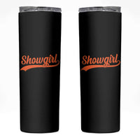 Showgirl Skinny Tumbler Varsity Script Vintage Sports Jersey Style - Wonder Print Shop