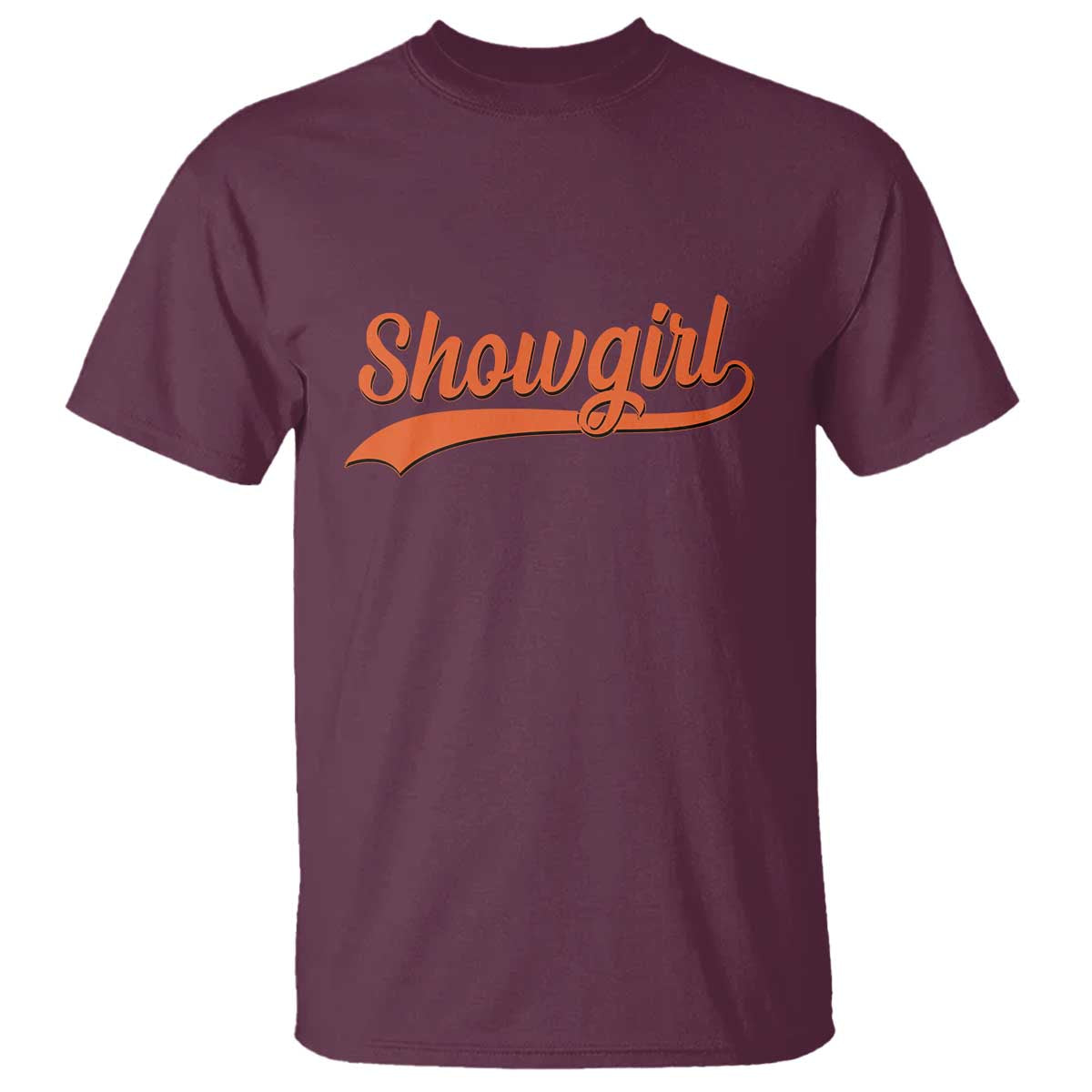 Showgirl T Shirt Varsity Script Vintage Sports Jersey Style - Wonder Print Shop