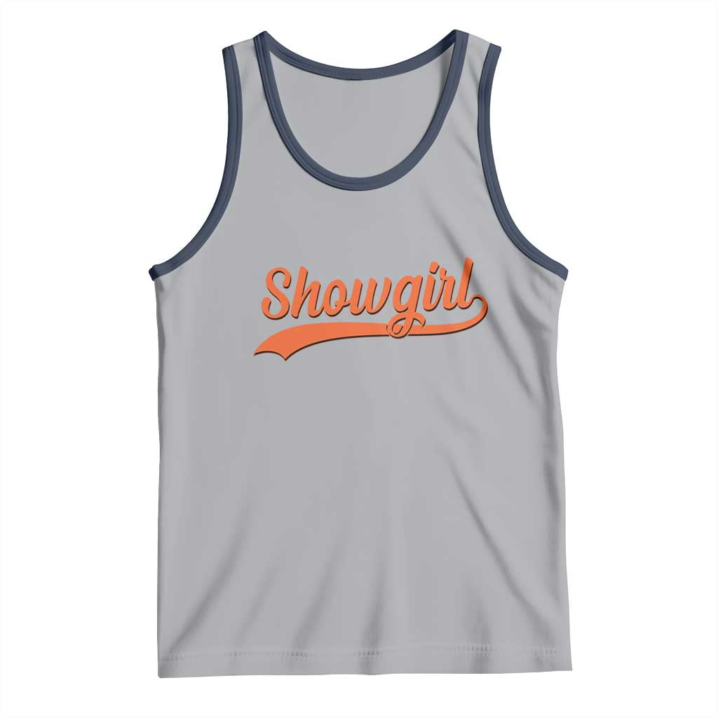 Showgirl Tank Top Varsity Script Vintage Sports Jersey Style - Wonder Print Shop