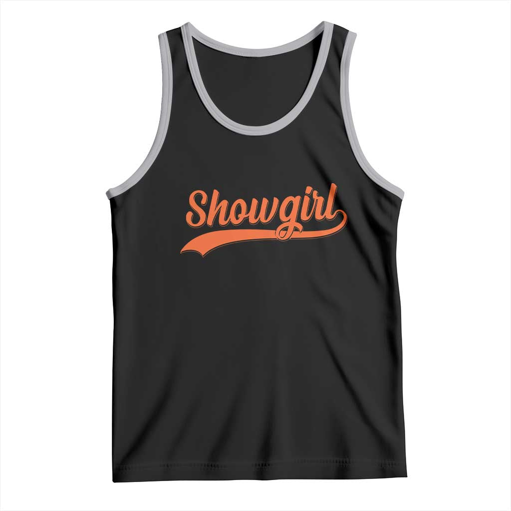 Showgirl Tank Top Varsity Script Vintage Sports Jersey Style - Wonder Print Shop