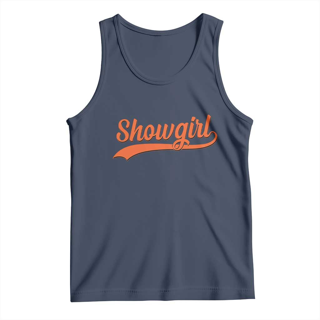 Showgirl Tank Top Varsity Script Vintage Sports Jersey Style - Wonder Print Shop