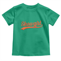 Showgirl Toddler T Shirt Varsity Script Vintage Sports Jersey Style - Wonder Print Shop