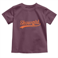 Showgirl Toddler T Shirt Varsity Script Vintage Sports Jersey Style - Wonder Print Shop