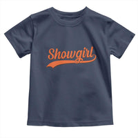 Showgirl Toddler T Shirt Varsity Script Vintage Sports Jersey Style - Wonder Print Shop