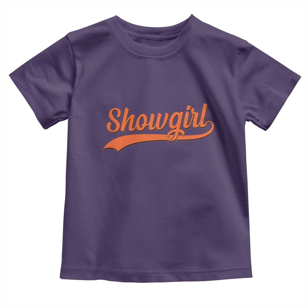 Showgirl Toddler T Shirt Varsity Script Vintage Sports Jersey Style - Wonder Print Shop