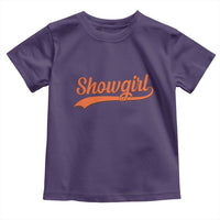 Showgirl Toddler T Shirt Varsity Script Vintage Sports Jersey Style - Wonder Print Shop