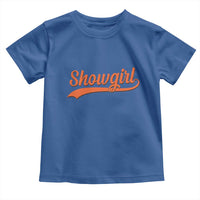 Showgirl Toddler T Shirt Varsity Script Vintage Sports Jersey Style - Wonder Print Shop