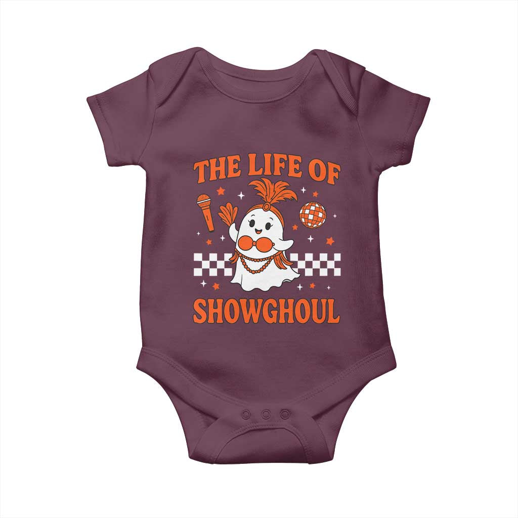 Funny Halloween Costume Showgirl Baby Onesie The Life of A Showghoul Cute Ghost - Wonder Print Shop