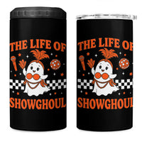 Funny Halloween Costume Showgirl 4 in 1 Can Cooler Tumbler The Life of A Showghoul Cute Ghost - Wonder Print Shop