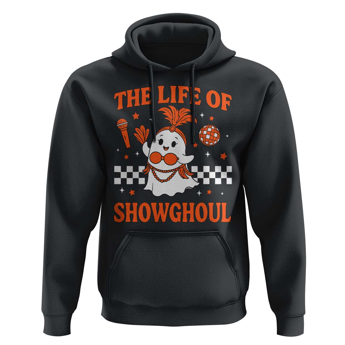Funny Halloween Costume Showgirl Hoodie The Life of A Showghoul Cute Ghost - Wonder Print Shop