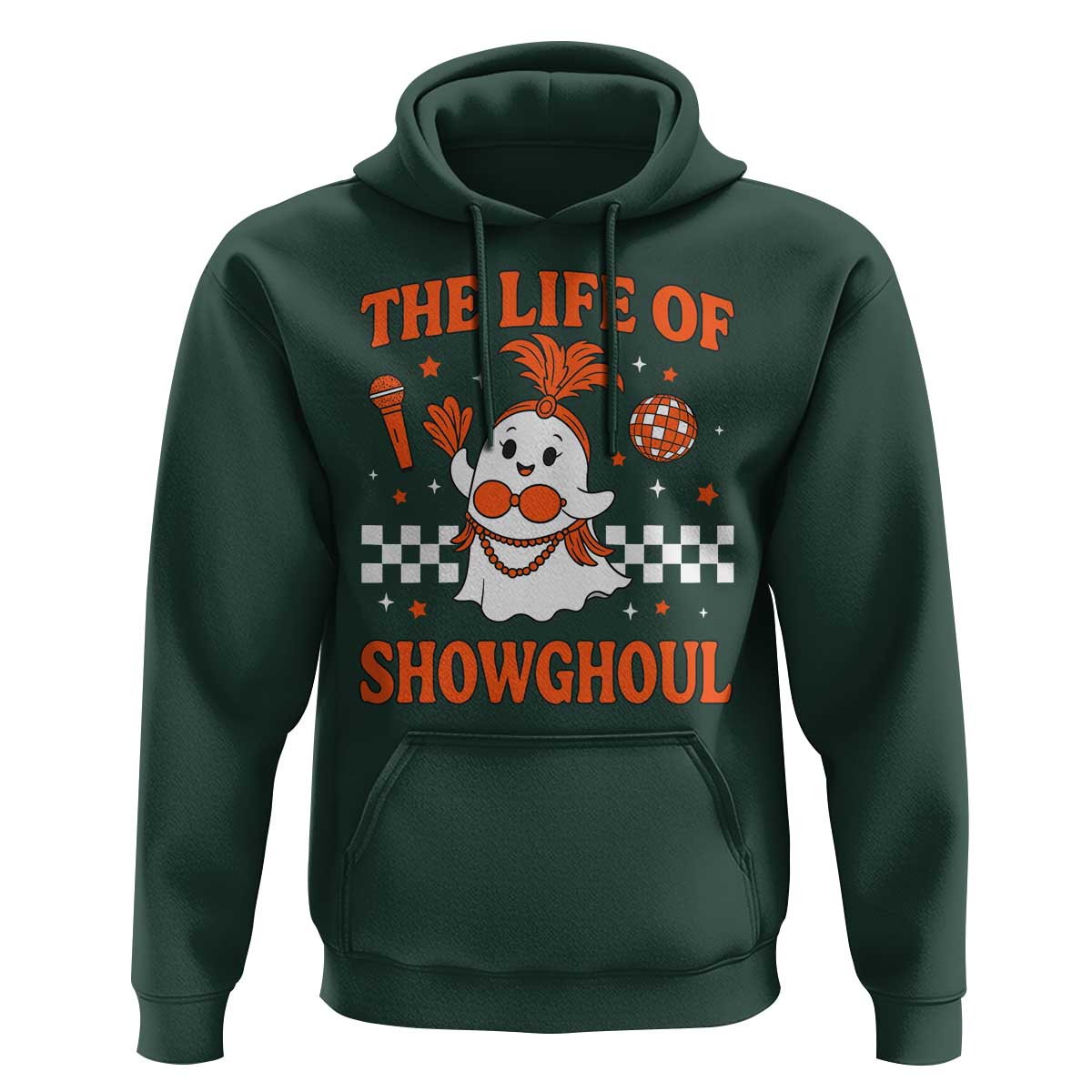 Funny Halloween Costume Showgirl Hoodie The Life of A Showghoul Cute Ghost - Wonder Print Shop
