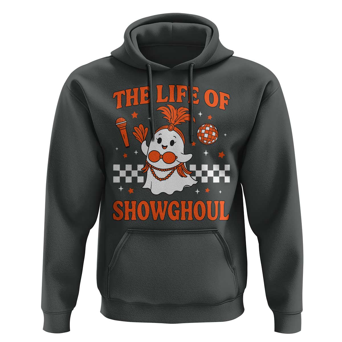 Funny Halloween Costume Showgirl Hoodie The Life of A Showghoul Cute Ghost - Wonder Print Shop