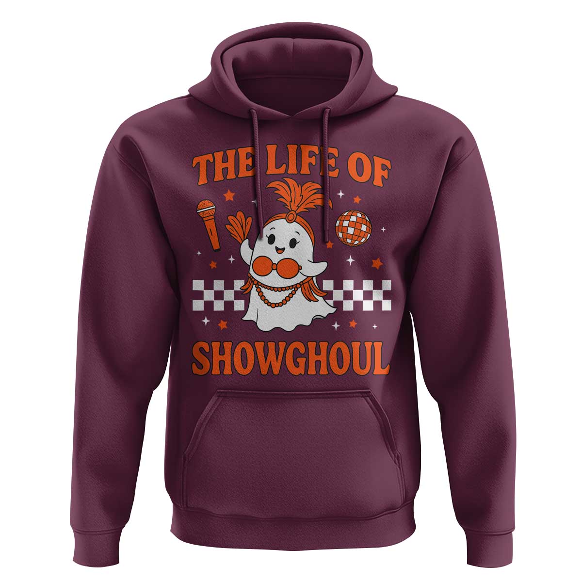 Funny Halloween Costume Showgirl Hoodie The Life of A Showghoul Cute Ghost - Wonder Print Shop