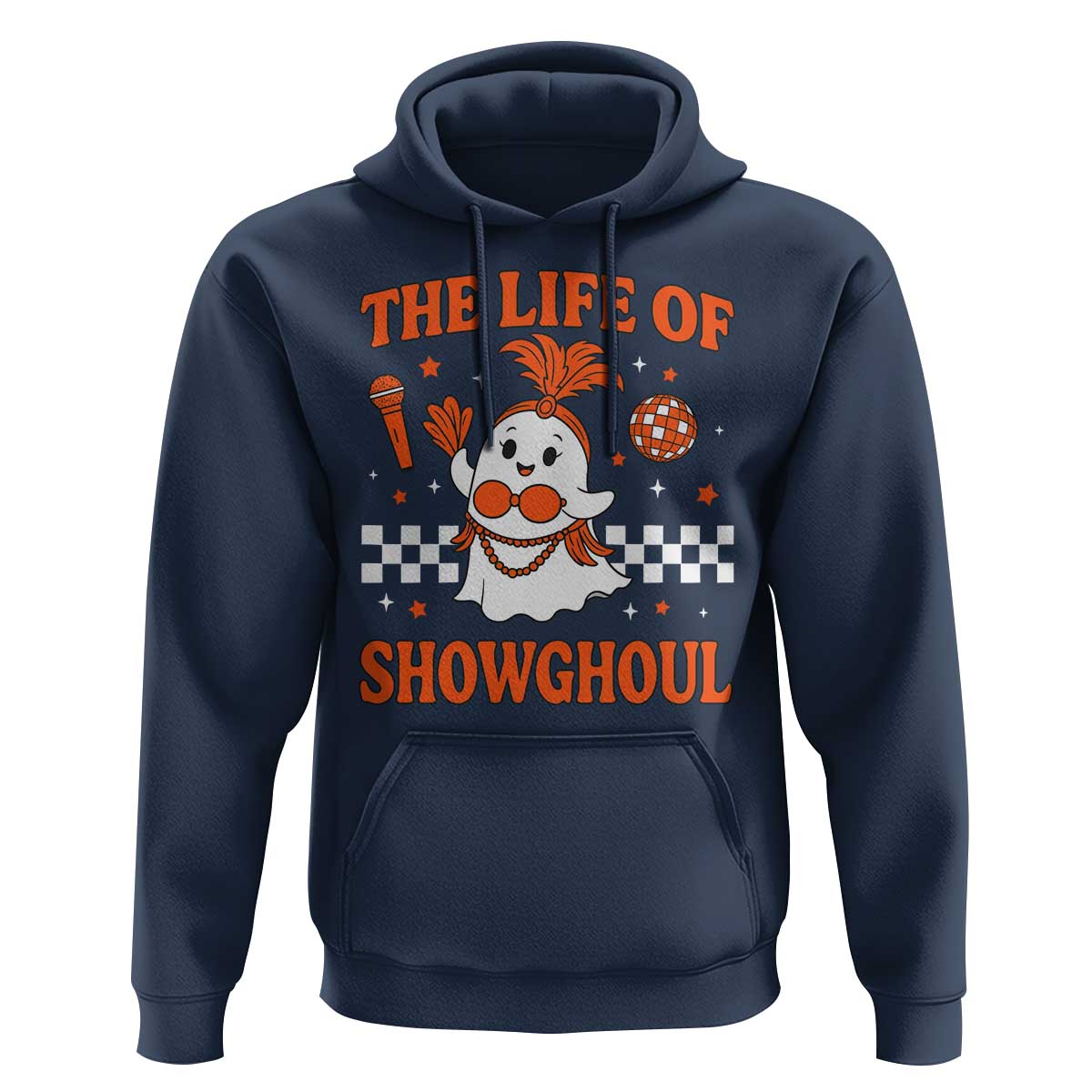 Funny Halloween Costume Showgirl Hoodie The Life of A Showghoul Cute Ghost - Wonder Print Shop