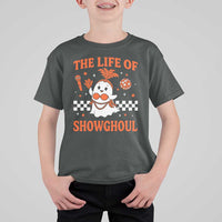 Funny Halloween Costume Showgirl T Shirt For Kid The Life of A Showghoul Cute Ghost - Wonder Print Shop