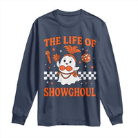 Funny Halloween Costume Showgirl Long Sleeve Shirt The Life of A Showghoul Cute Ghost - Wonder Print Shop