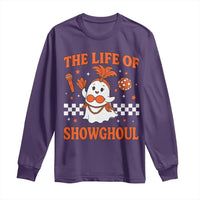 Funny Halloween Costume Showgirl Long Sleeve Shirt The Life of A Showghoul Cute Ghost - Wonder Print Shop