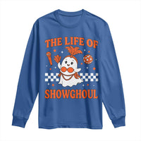 Funny Halloween Costume Showgirl Long Sleeve Shirt The Life of A Showghoul Cute Ghost - Wonder Print Shop