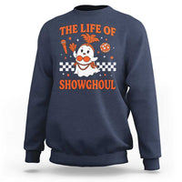 Funny Halloween Costume Showgirl Sweatshirt The Life of A Showghoul Cute Ghost - Wonder Print Shop