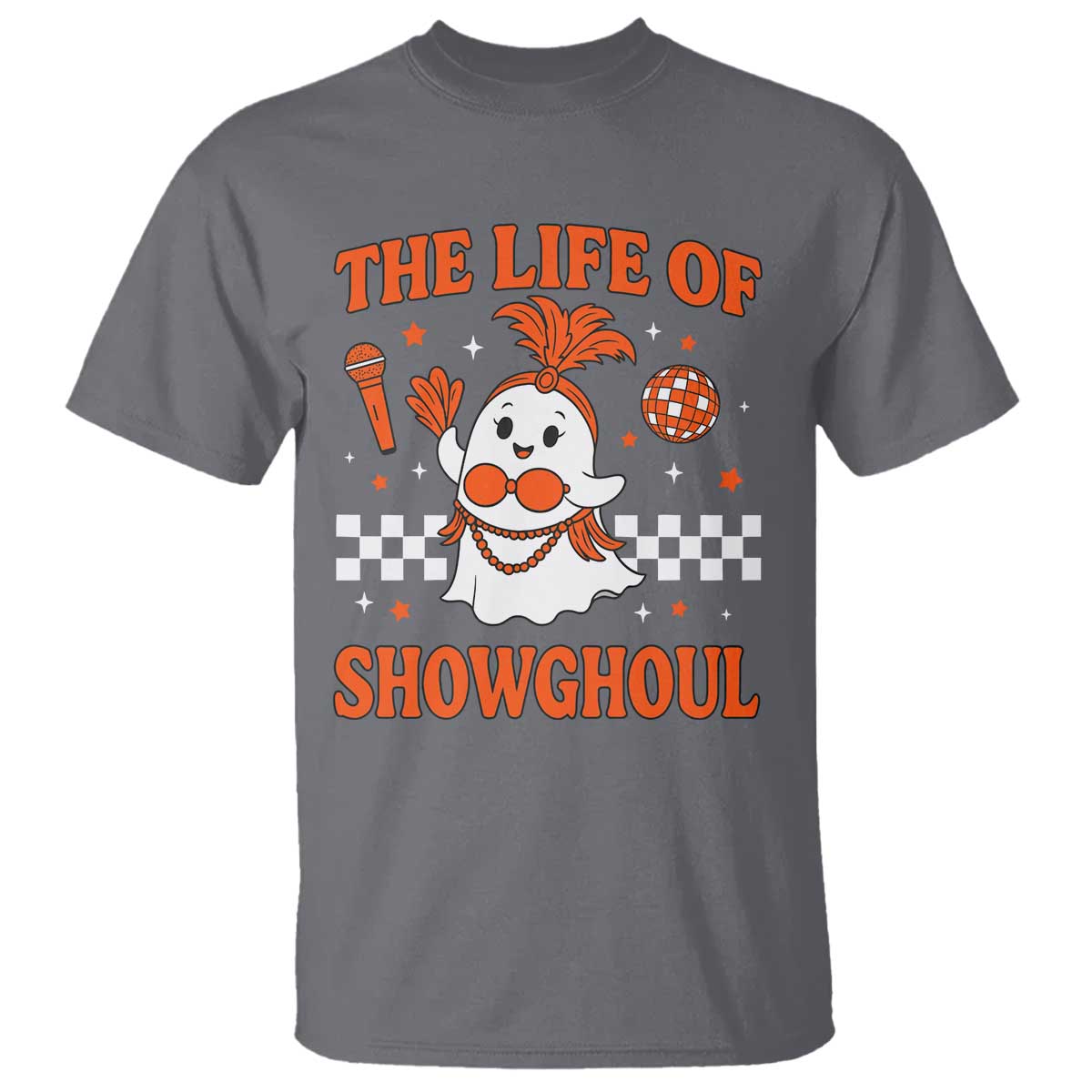 Funny Halloween Costume Showgirl T Shirt The Life of A Showghoul Cute Ghost - Wonder Print Shop