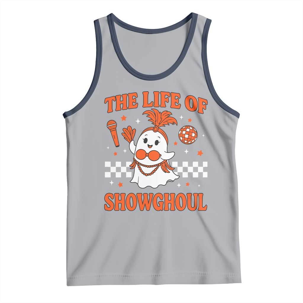 Funny Halloween Costume Showgirl Tank Top The Life of A Showghoul Cute Ghost - Wonder Print Shop