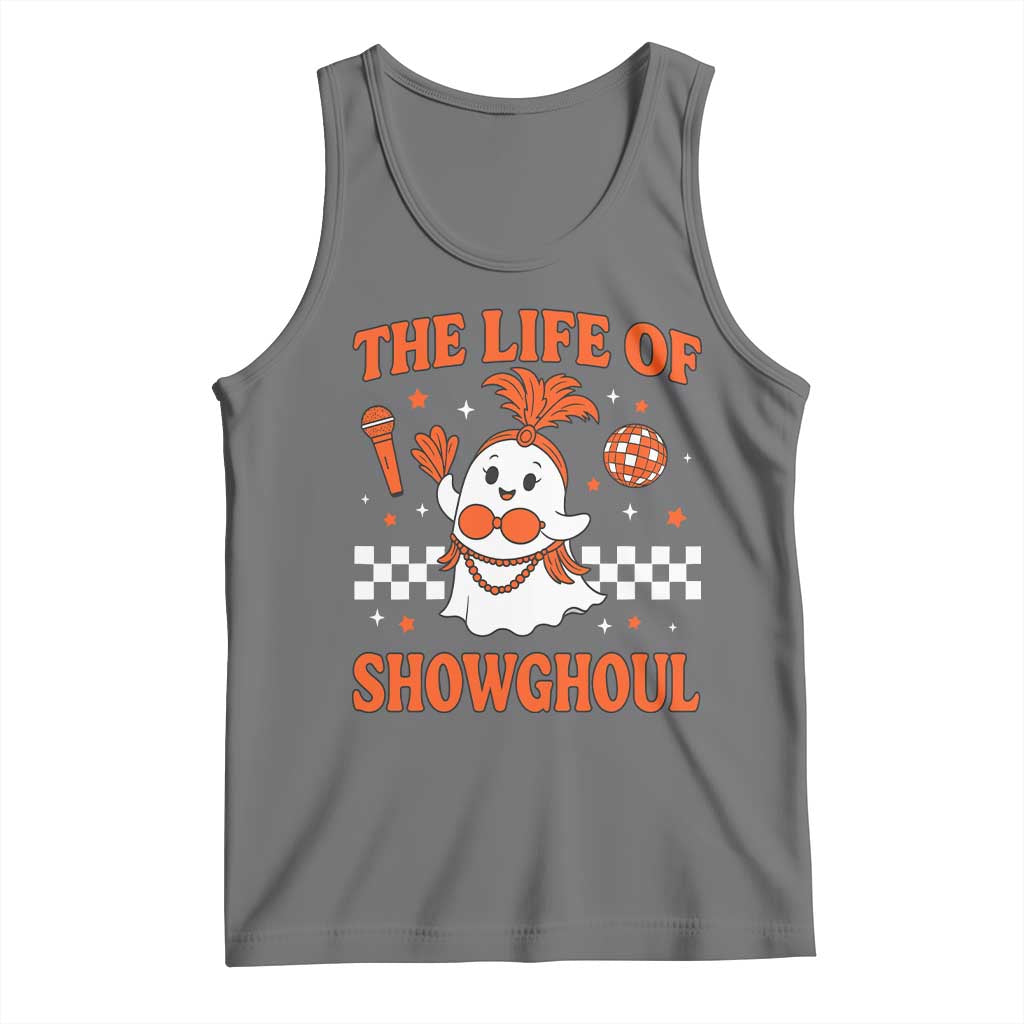 Funny Halloween Costume Showgirl Tank Top The Life of A Showghoul Cute Ghost - Wonder Print Shop