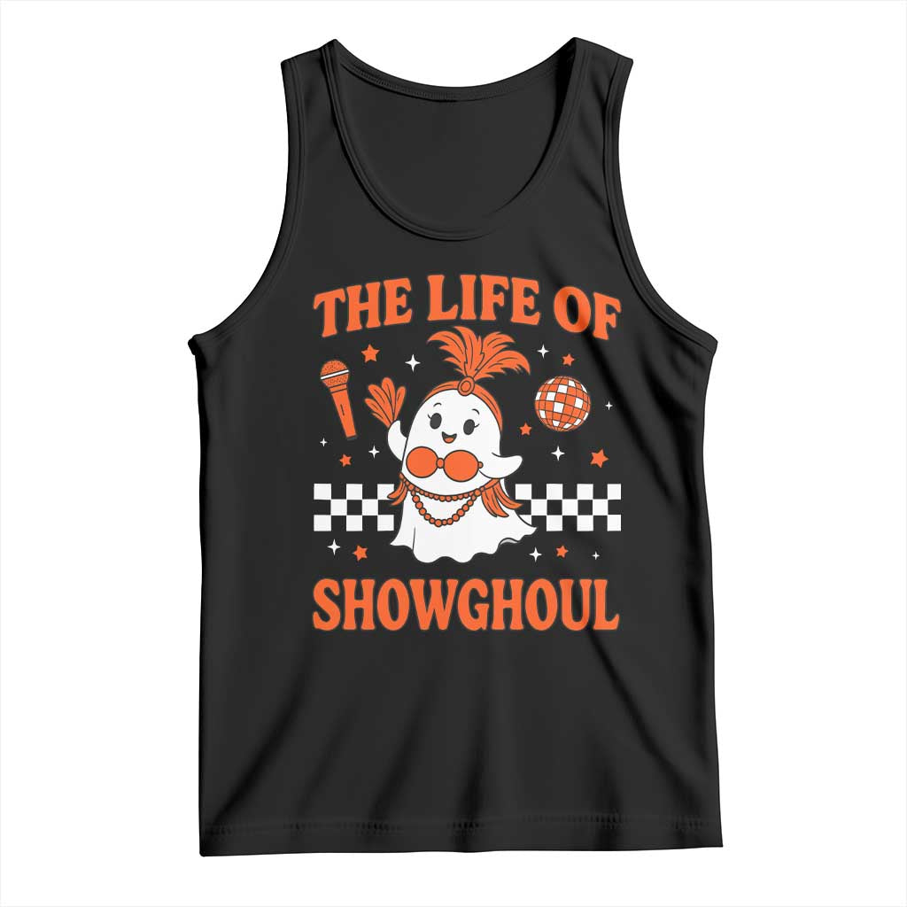 Funny Halloween Costume Showgirl Tank Top The Life of A Showghoul Cute Ghost - Wonder Print Shop