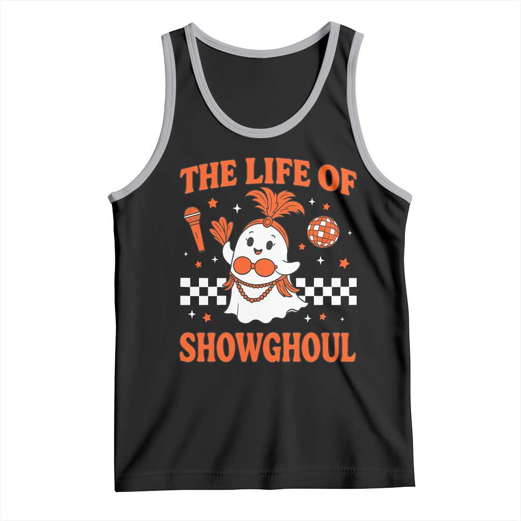 Funny Halloween Costume Showgirl Tank Top The Life of A Showghoul Cute Ghost - Wonder Print Shop