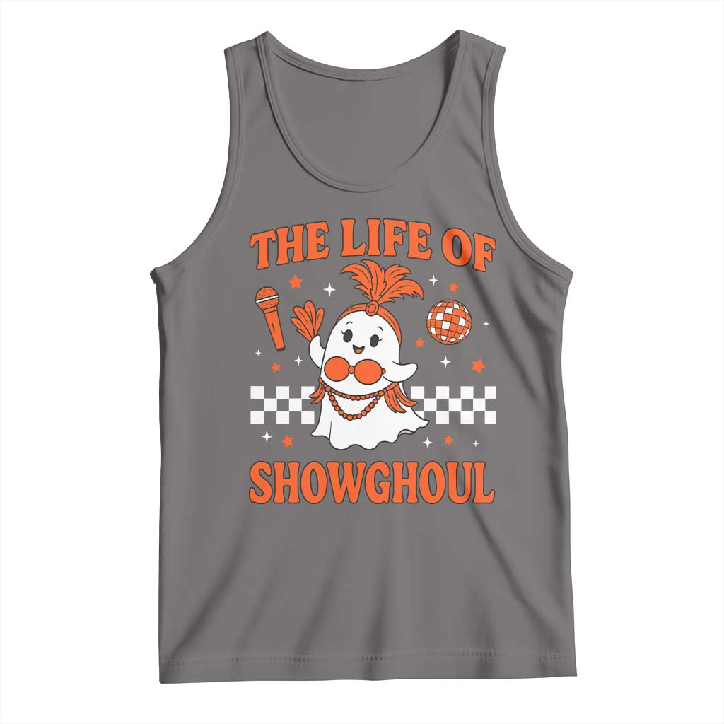 Funny Halloween Costume Showgirl Tank Top The Life of A Showghoul Cute Ghost - Wonder Print Shop
