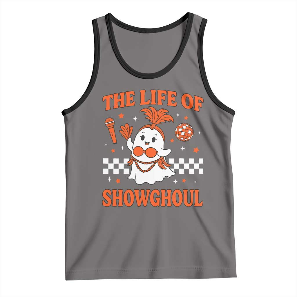 Funny Halloween Costume Showgirl Tank Top The Life of A Showghoul Cute Ghost - Wonder Print Shop