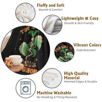 Funny Halloween Costume Showgirl Throw Blanket The Life of A Showghoul Slay Skeleton Girl - Wonder Print Shop