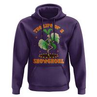 Funny Halloween Costume Showgirl Hoodie The Life of A Showghoul Slay Skeleton Girl - Wonder Print Shop