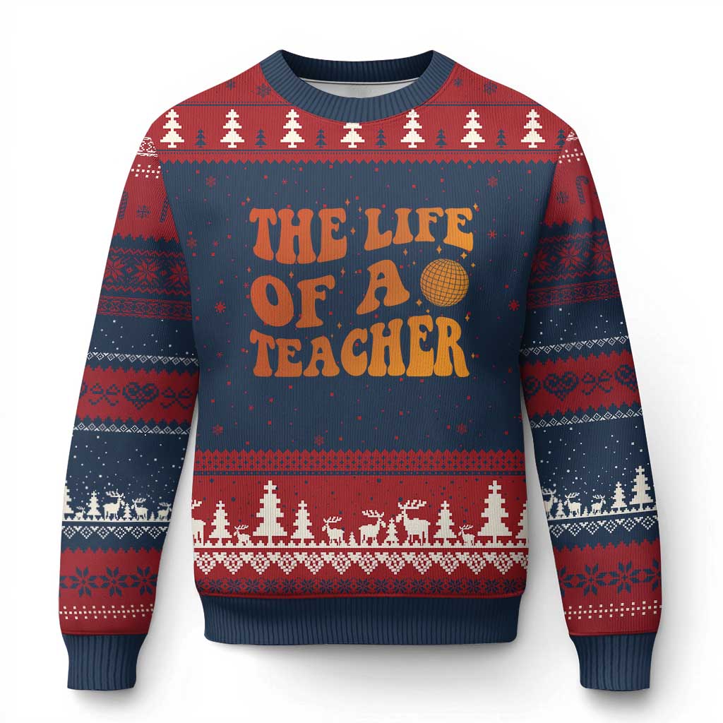 The Life Of A Teacher Ugly Christmas Sweater In My Teacher Era Concert - Wonder Print Shop