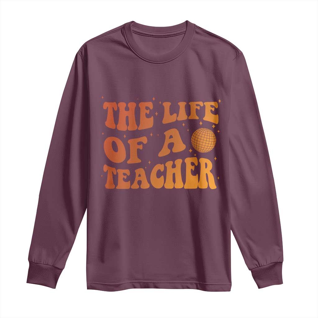 The Life Of A Teacher Long Sleeve Shirt In My Teacher Era Concert - Wonder Print Shop