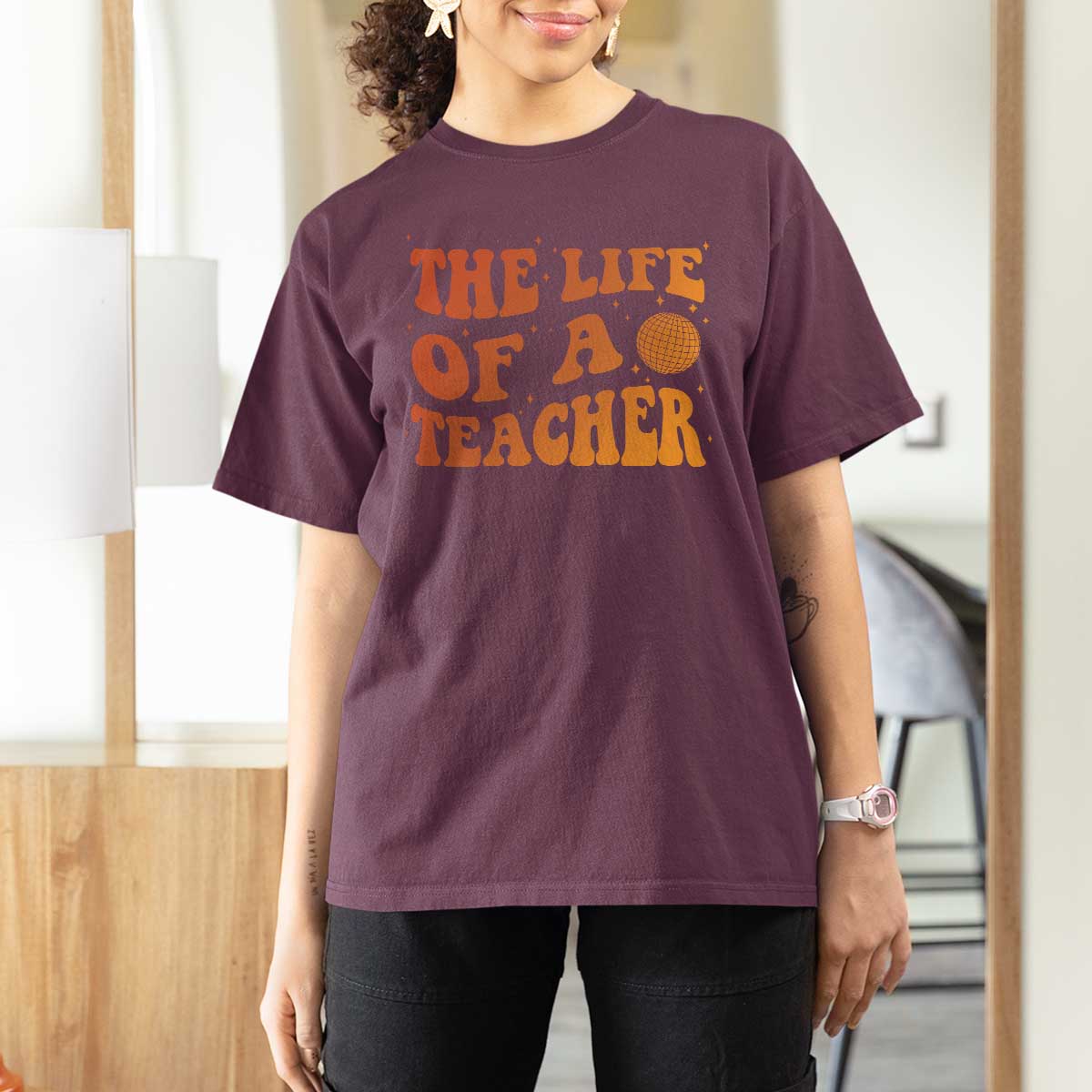 The Life Of A Teacher T Shirt For Women In My Teacher Era Concert - Wonder Print Shop