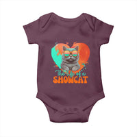 The Life Of A Showcat Baby Onesie Funny Cat Showgirl Era Heart Shape - Wonder Print Shop