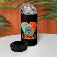 The Life Of A Showcat 4 in 1 Can Cooler Tumbler Funny Cat Showgirl Era Heart Shape - Wonder Print Shop