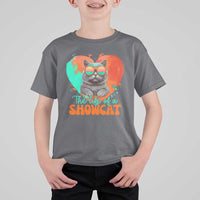 The Life Of A Showcat T Shirt For Kid Funny Cat Showgirl Era Heart Shape - Wonder Print Shop
