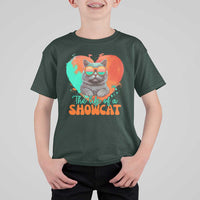 The Life Of A Showcat T Shirt For Kid Funny Cat Showgirl Era Heart Shape - Wonder Print Shop
