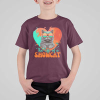 The Life Of A Showcat T Shirt For Kid Funny Cat Showgirl Era Heart Shape - Wonder Print Shop