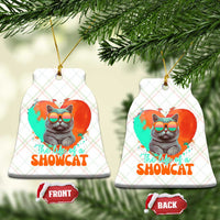 The Life Of A Showcat Ceramic Ornament Funny Cat Showgirl Era Heart Shape - Wonder Print Shop
