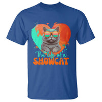 The Life Of A Showcat T Shirt Funny Cat Showgirl Era Heart Shape - Wonder Print Shop