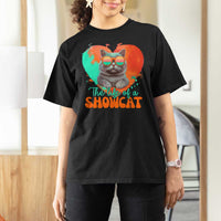 The Life Of A Showcat T Shirt For Women Funny Cat Showgirl Era Heart Shape TS10