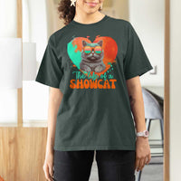 The Life Of A Showcat T Shirt For Women Funny Cat Showgirl Era Heart Shape TS10