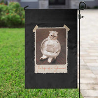 The Life Of A Showcat Garden Flag Funny Vintage Photo Cat Era - Wonder Print Shop