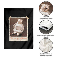 The Life Of A Showcat Garden Flag Funny Vintage Photo Cat Era - Wonder Print Shop