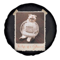 The Life Of A Showcat Spare Tire Cover Funny Vintage Photo Cat Era - Wonder Print Shop