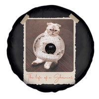 The Life Of A Showcat Spare Tire Cover Funny Vintage Photo Cat Era - Wonder Print Shop